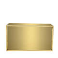 Unico Rectangular Bar with Gold Frame and Gold Panels