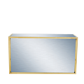 Unico Rectangular Bar with Gold Frame and Silver Panels