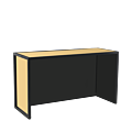 Unico Rectangular Bar with Black Frame and Gold Panels