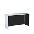 Unico Rectangular Bar with White Frame and Silver Panels