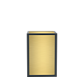 Unico Square Bar Unit with Black Frame and Gold Panels