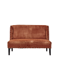Dilano Sofa in Orange Velvet