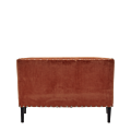 Dilano Sofa in Orange Velvet