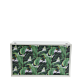 Unico DJ Booth with White Frame and Palm Leaf Print Panels