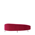 LA Sofa in Perfect Pout Pink Velvet