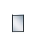 Unico Square Bar Unit with Black Frame and Silver Panels