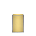 Unico Square Bar Unit with Stainless Steel Frame and Gold Panels