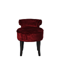 Belgravia Ottoman in Raspberry Velvet