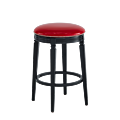 Beli Bar Stool Black with Red Seat Pad