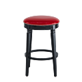 Beli Bar Stool Black with Red Seat Pad