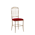 Napoleon Chair in Gold with Red Seat Pad