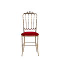 Napoleon Chair in Gold with Red Seat Pad