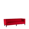 Hollywood Sofa in Scarlet Velvet