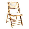 Folding Bali chair with cream cushion