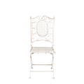Chantilly white wrought iron chair