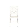 Vintage white Chantilly wrought-iron chair