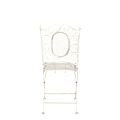 Vintage white Chantilly wrought-iron chair