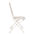 Chantilly white wrought iron chair