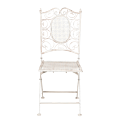 Chantilly white wrought iron chair