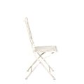 Vintage white Chantilly wrought-iron chair