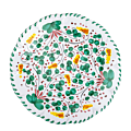 Large plate POPOLO per Vaisselle Vintage Ø 25 cm