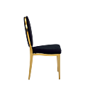 Divine Chair with velvet Black Seat and Back Pad