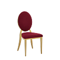 Divine Chair with velvet Red Seat and Back Pad