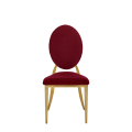 Divine Chair with Red Seat and Back Pad
