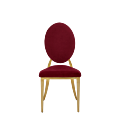 Divine Chair with velvet Red Seat and Back Pad