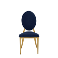 Divine Chair with Blue Seat and Back Pad