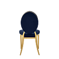 Divine Chair with velvet Blue Seat and Back Pad