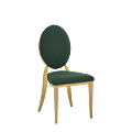 Divine Chair with velvet Forest Green Seat and Back Pad