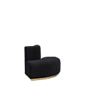 The Portabella Island Sofa in Black