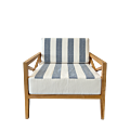 Sotogrande Armchair with Blue and White striped cushions