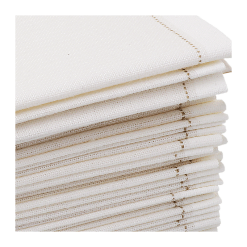 White Cocktail napkin Prefolded 20 x 20 cm (Pack of 30)