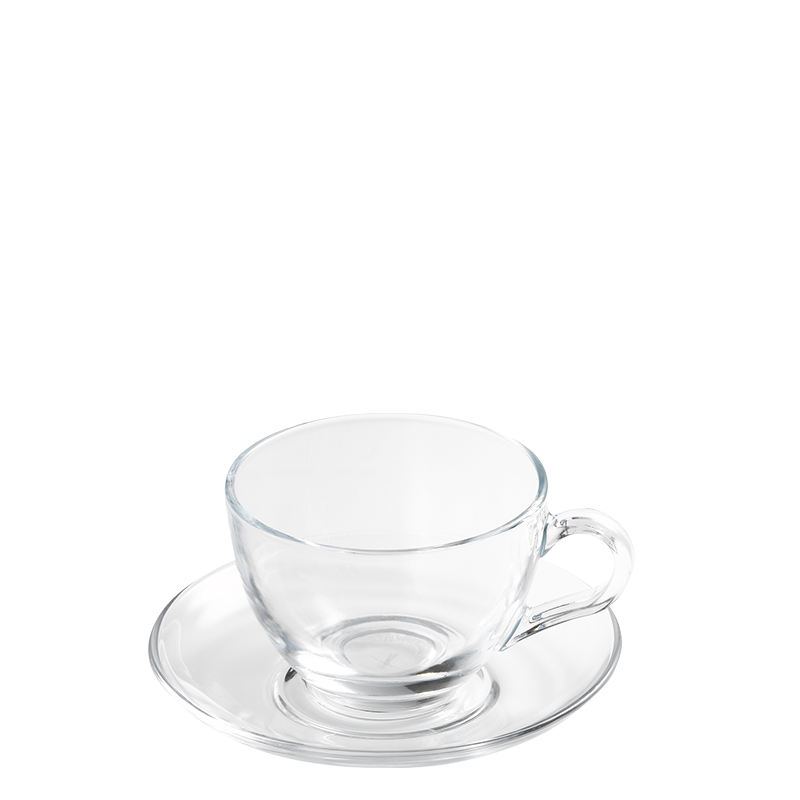 Vague Teacup and Saucer 21 cl