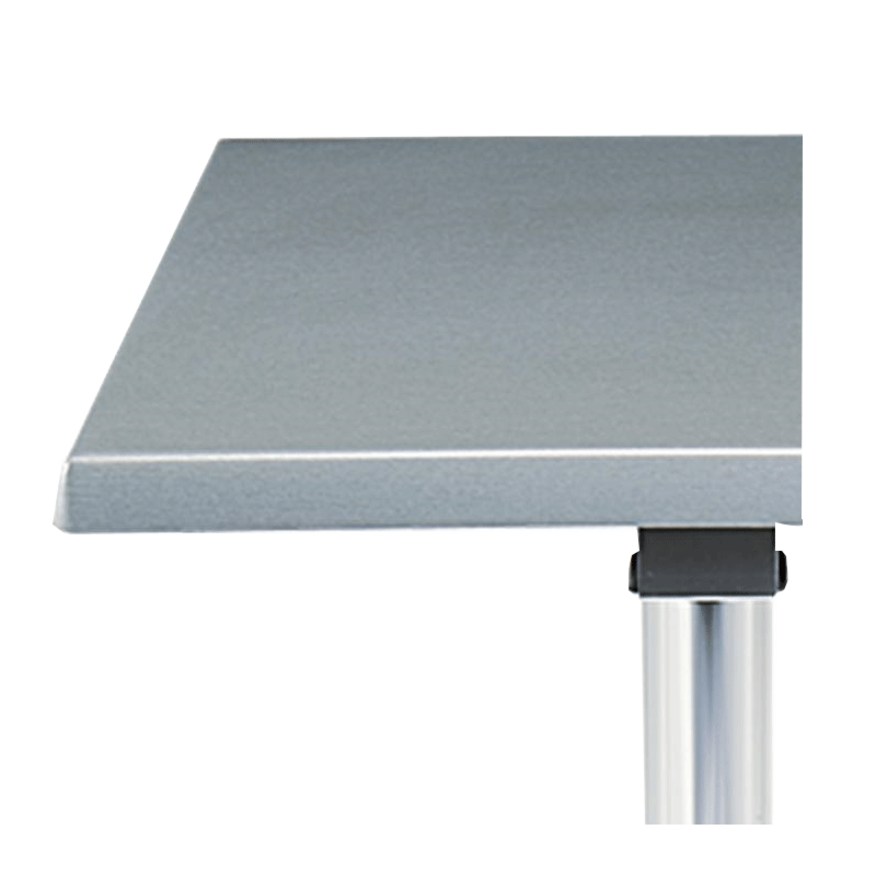Square Steel Poseur Table Grey 60 X 60 X 111 cm