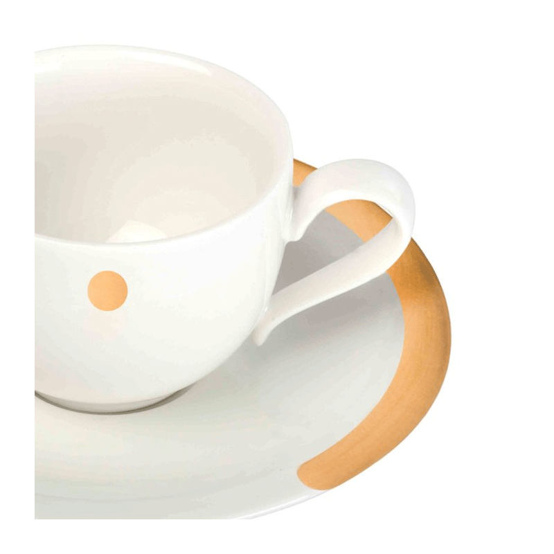 C Coffee Cup and Saucer Gold 8 cl
