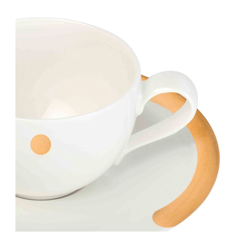 C Teacup and Saucer Gold 20 cl