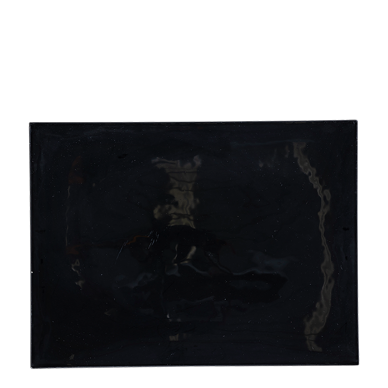 Glass Rectangular Black Dish24 X 32 cm