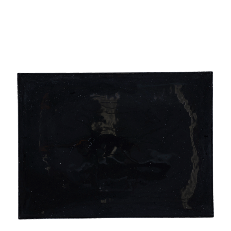 Glass Rectangular Black Dish24 X 32 cm