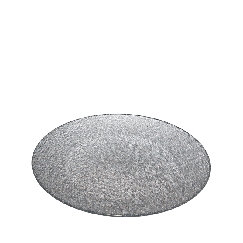 Strass Charger Plate Silver Ø 32 cm