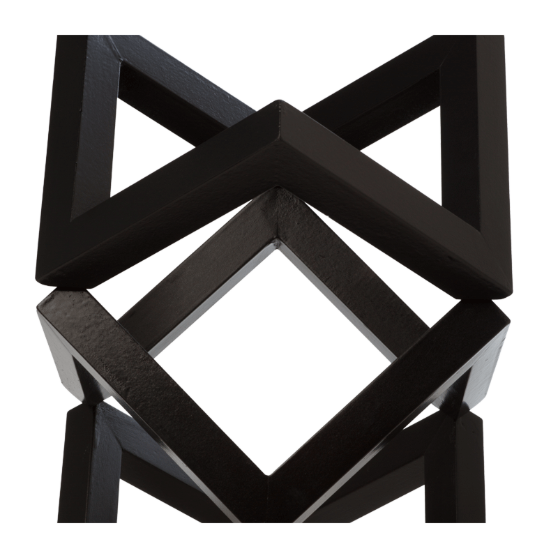 Wood riser Black