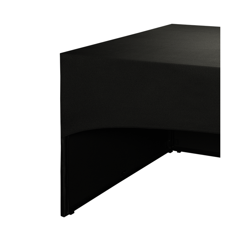 Folding Food Station Black Cover 3 Sides  L200 X W100 cm
