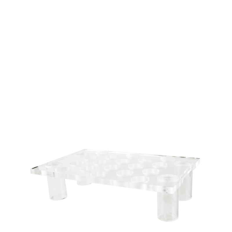 Legged Plexi Bubbles Tray 55 X 35 cm H 14 cm