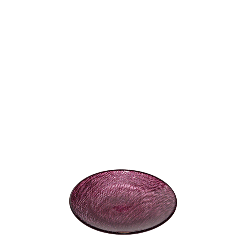 Glass Bread Plate Plum Ø 14 cm
