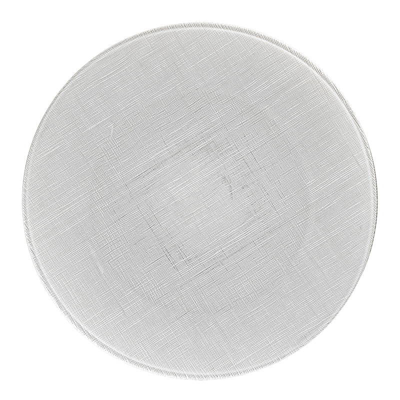 Glass Presentation Plate White Ø 32 cm
