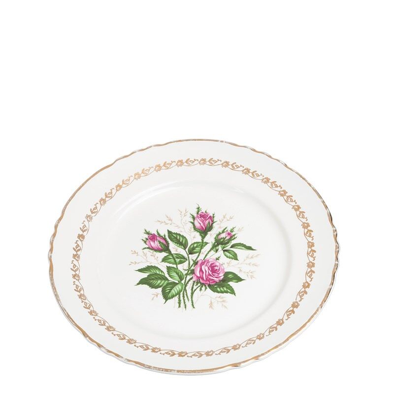 Vintage flowery small plate Ø 18-20 cm