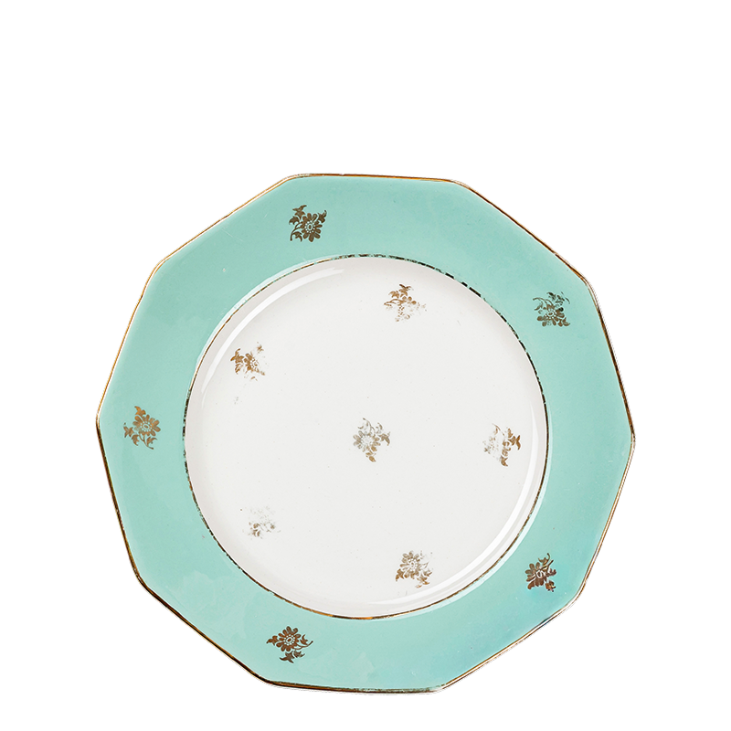 Vintage flowery small plate Ø 18-20 cm