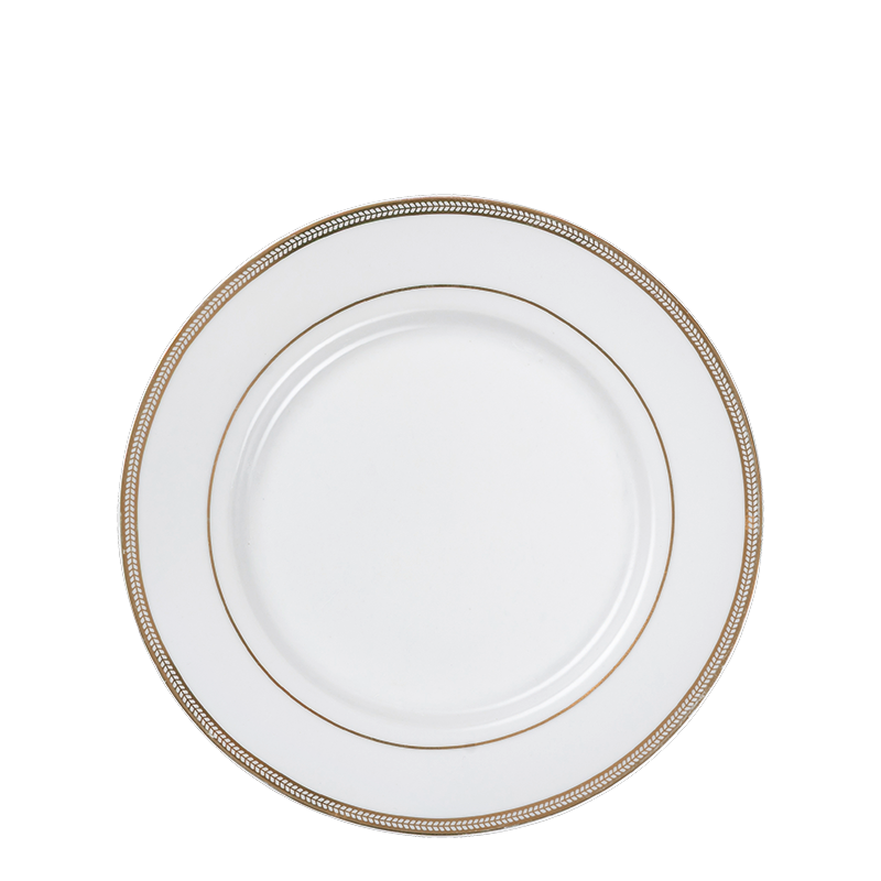 Vintage white and gold small plate Ø 18-20 cm